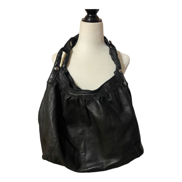Lucky Brand slouchy black leather hobo bag. - Picture 16 of 16